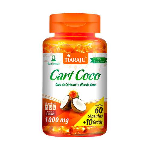 Óleo de Cártamo Cart Coco - Tiaraju - (Cápsulas) 60+10 X 1000mg