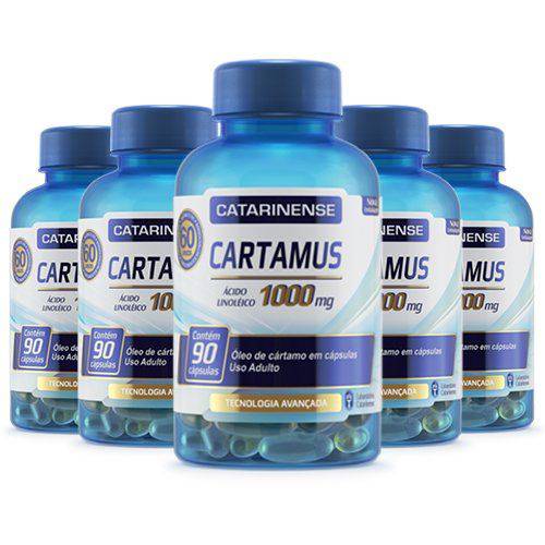 Óleo de Cártamo Cartamus 1000 - 5 Un de 90 Cápsulas - Catarinense