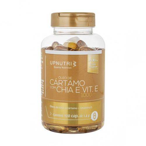 Óleo de Cártamo + Chia e Vitamina e 120 Cápsulas - Upnutri