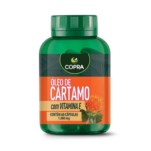 Óleo de Cartamo com Vitamina e 60 Cápsulas Copra