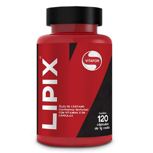 Óleo de Cártamo Lipix - Vitafor - 120 Cápsulas de 1g