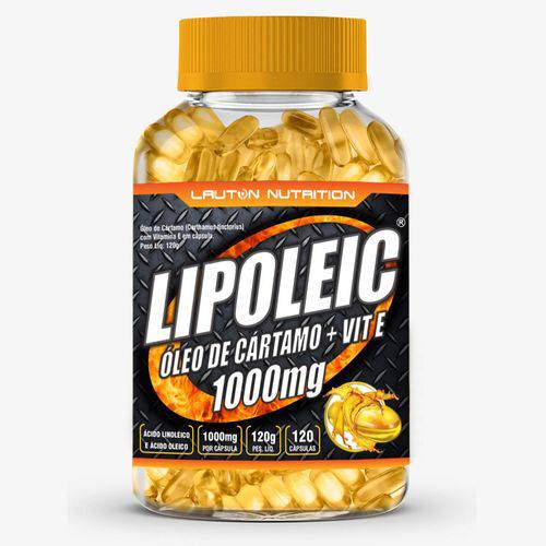 Oleo de Cartamo Lipoleic 1000mg 120 Caps Lauton Nutrition