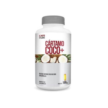 Óleo de Cartamo + Óleo de Coco 1000mg Chá Mais 120 Cápsulas