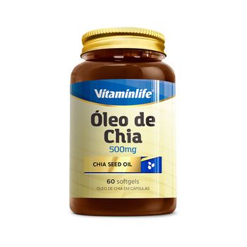 Óleo de Chia - Chia Seed Oil 500 Mg 60 Cáps Vitaminlife 2