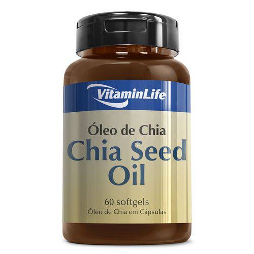 Óleo de Chia Chia Seed Oil - Vitaminlife - 60 Softgels
