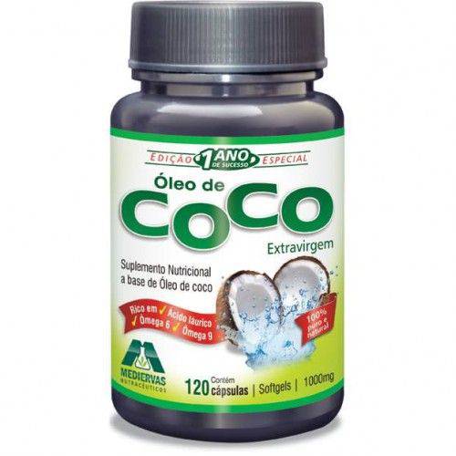 Óleo de Coco 120 Cápsulas - Mediervas