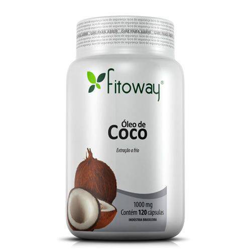Óleo de Coco 1000mg - 120 Cápsulas - Fitoway