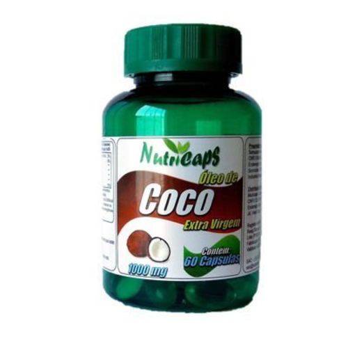 Óleo de Coco Extra Virgem 1000mg - 60 Cápsulas