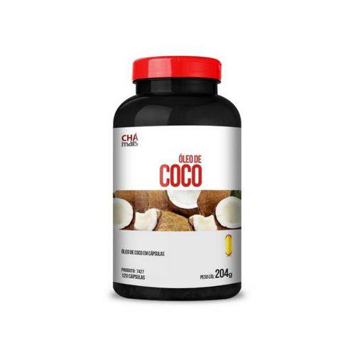 Óleo de Coco Extra Virgem 1000Mg Chá Mais 120 Cápsulas