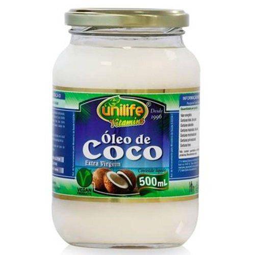 Óleo de Coco Extra Virgem 500ml Unilife