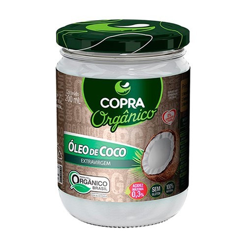 Óleo de Coco Extra Virgem Orgânico Copra 200ml