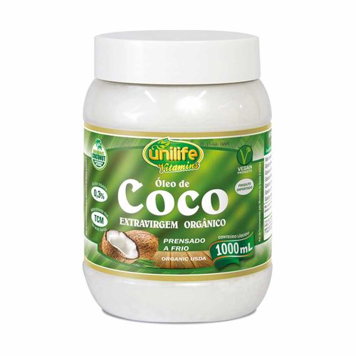 Óleo de Coco Extra Virgem Orgânico - Unilife - 1L