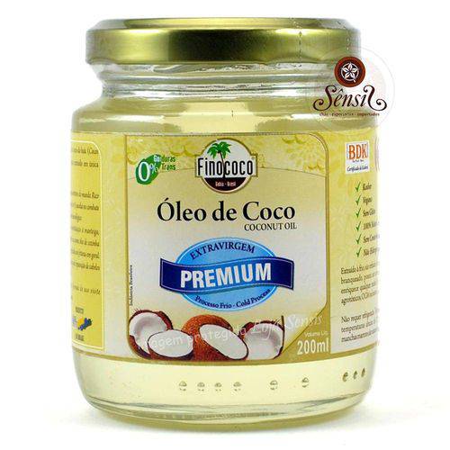 Óleo de Coco Extra Virgem Premium Finococo 200ml.