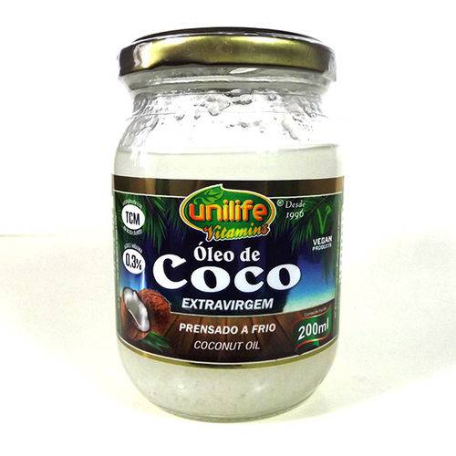 Óleo de Coco Extra-virgem Unilife 200ml