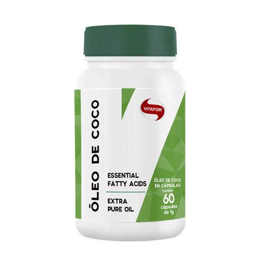 Oleo de Coco Extravirgem Softgel 1000mg 60 Caps Vitafor