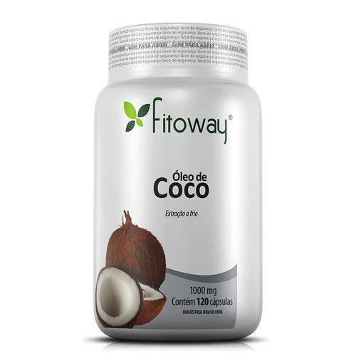 Oleo de Coco Fitoway 1000mg - 120 Cápsulas