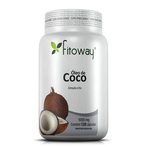 Oleo de Coco Fitoway 1g 120 Capsulas