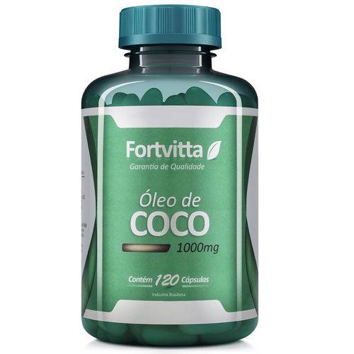 Óleo de Coco Fortvitta 1000 Mg 120 Cápsulas