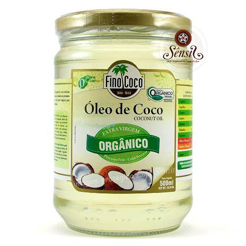 Óleo de Coco Orgânico Extra Virgem Finococo 500ml.