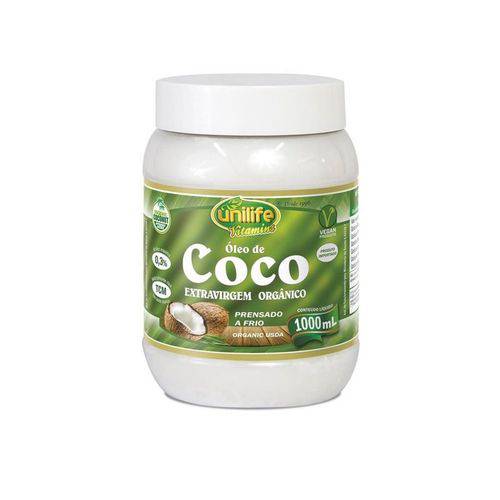 Óleo de Coco Orgânico Extra Virgem - Unilife - 1 Litro
