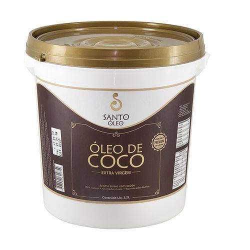 Óleo de Coco Santo Óleo Extra Virgem 3,2 L