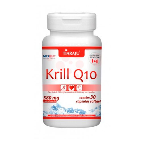 Óleo de Krill + Coenzima Q10 - Tiaraju - 30 Cápsulas de 580mg