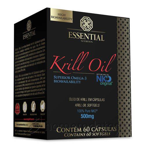Óleo de Krill (omega 3,6 e 9) - Essential - 60 Cápsulas