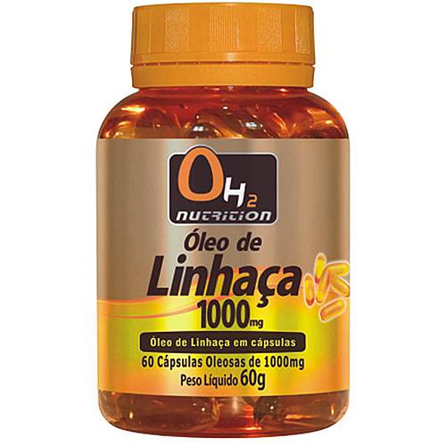 Óleo de Linhaça 1000mg - 60 Softgels - OH2 Nutrition