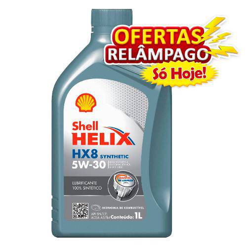 Óleo de Motor Shell Helix Hx8 Synthetic 5w-30 Sn 1l.