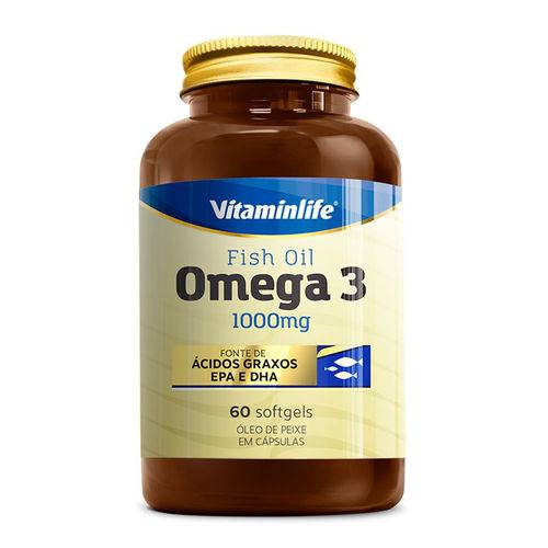 Oleo de Peixe - Ômega 3 1000mg - 60 Capsulas - Vitamin Life