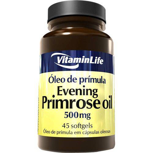 Óleo de Prímola EVENING PRIMOSE OIL 500mg - VitaminLife - 45 Softgels