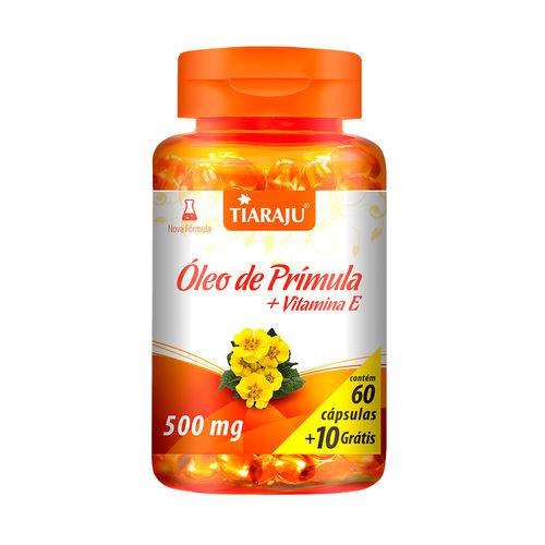 Óleo de Prímula + Vitamina e - Tiaraju - Cápsulas 60+10 X 500mg