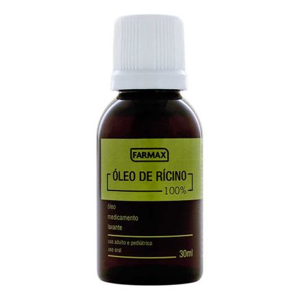 Oleo de Ricino 100% Farmax 30ml
