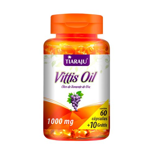 Óleo de Uva Vittis Oil - Tiaraju - 60+10 Cápsulas de 1000mg
