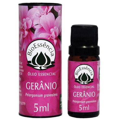 Oleo Essencial de Geranio 5 Ml Aromaterapia Bioessencia Puro