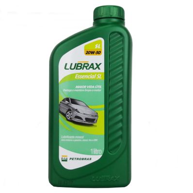 Óleo Lubrificante do Motor Petrobras Lubrax Essencial SL 20W50 Mineral - 1L