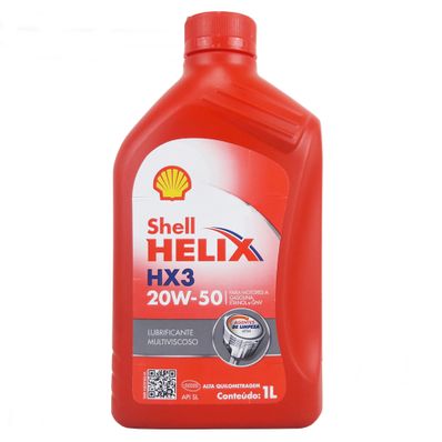 Óleo Lubrificante do Motor Shell Helix HX3 20W50 API SL Mineral 1L