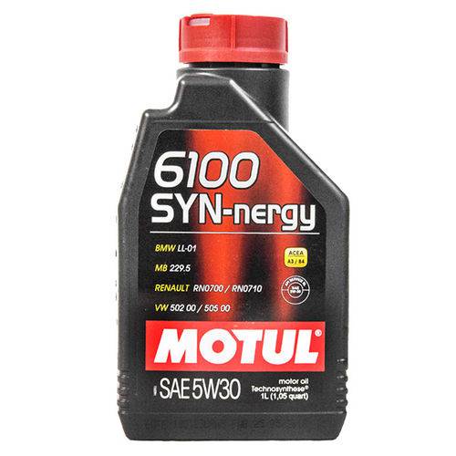 Óleo Motul 6100 SYN-nergy SAE 5w30 Semi-Sintético (1 Litro)