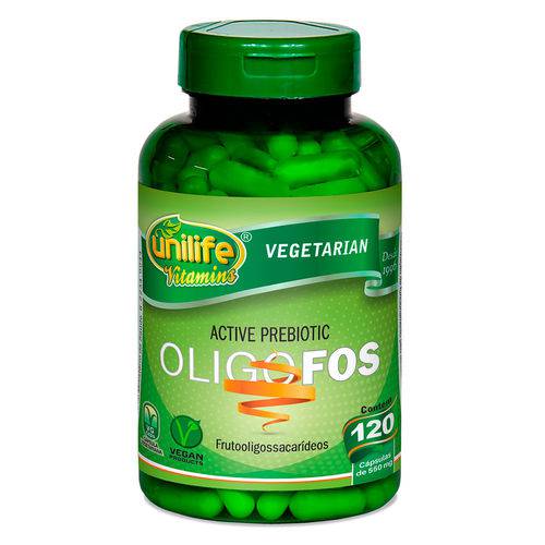 Oligo-fos Actives Prebiotic (550mg) 120 Cápsulas Vegetarianas - Unilife