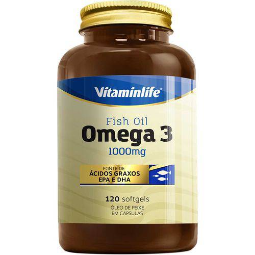 Ômega 3 1000mg (120 Caps) - Vitaminlife
