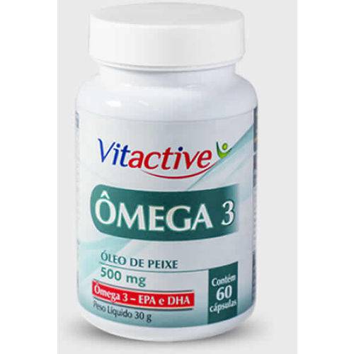 Ômega 3 500 Mg 60 Cápsulas Vitactive