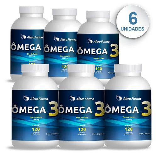 Omega 3 Alerofarma - 06 Unidades - Suplemento Cerebral