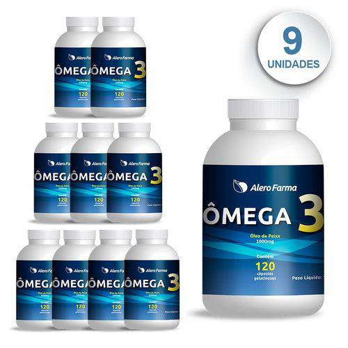 Omega 3 Alerofarma - 09 Unidades - Suplemento Cerebral