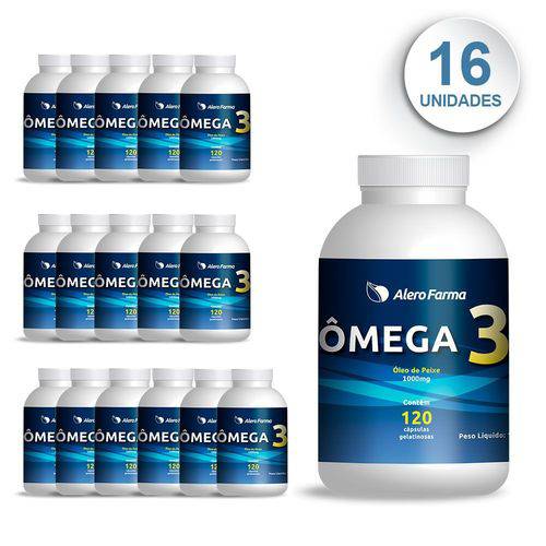 Omega 3 Alerofarma - 16 Unidades - Suplemento Cerebral