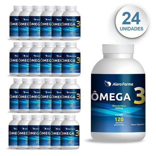 Omega 3 Alerofarma - 24 Unidades - Suplemento Cerebral