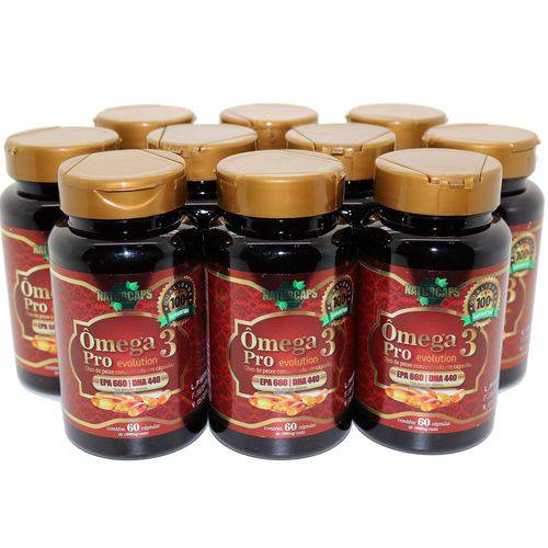 Omega 3 Concentrado 33/22 Antioxidante - Naturcaps-10 Potes