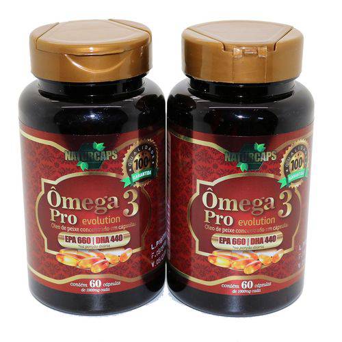 Omega 3 Concentrado 33/22 Antioxidante - Naturcaps Naturgen - 2 Potes