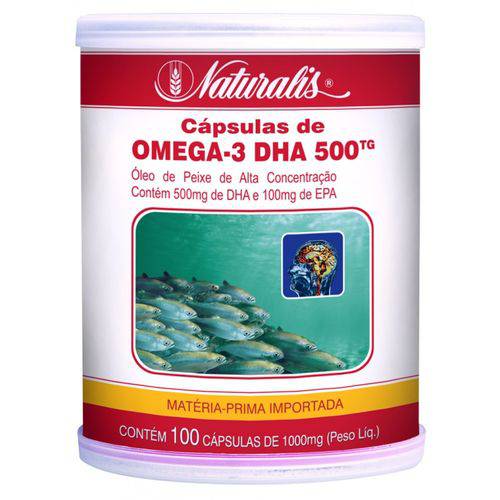 Omega-3 Dha 500 1000 Mg. 100 Caps. 100 % Tg. Naturalis