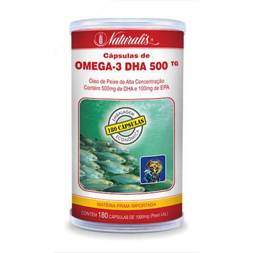Omega-3 Dha 500 1000 Mg. 180 Caps. 100 % Tg. Naturalis