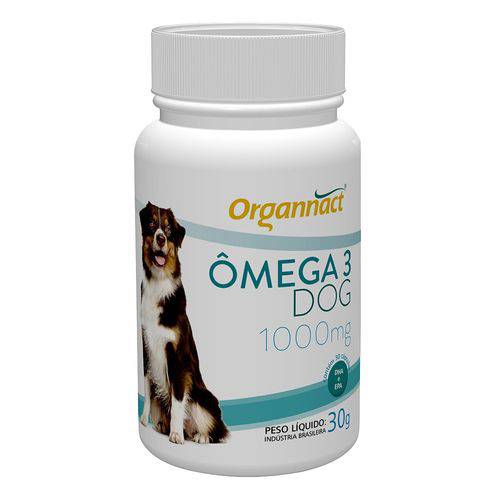 Omega Dog 1000mg Organnact - 30 Cápsula
